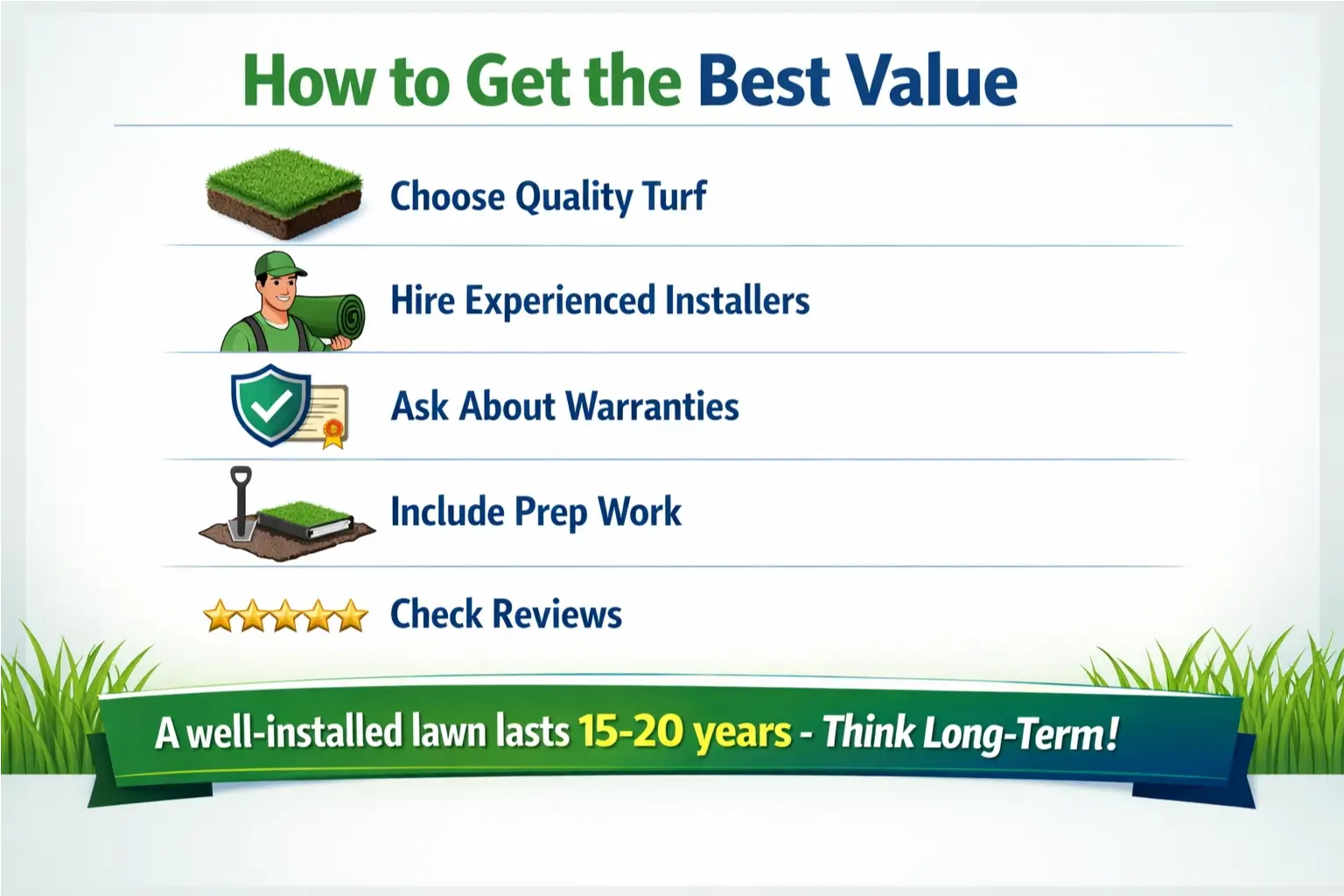 Best value turf cost