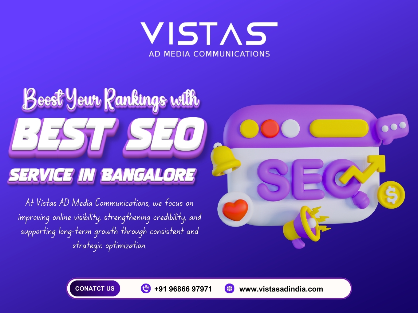 SEO Company in Bangalore - Vistasadindia.com