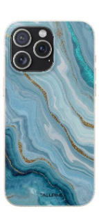 A phone case with a wave pattern 