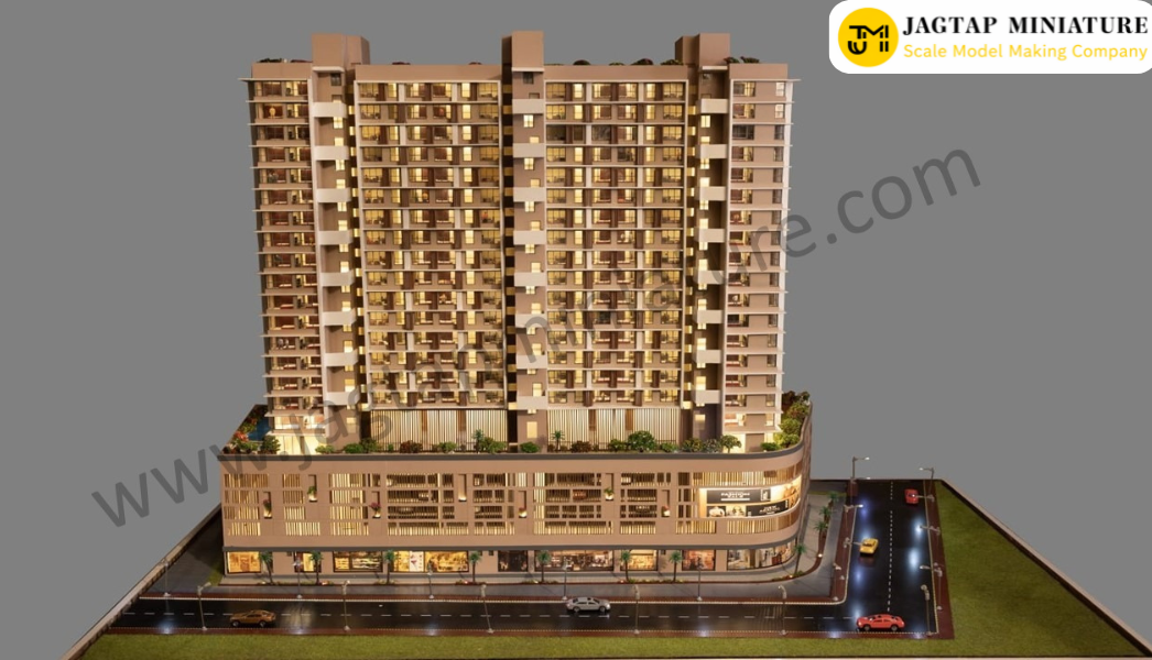 High-detail residential architectural model by Jagtap Miniature miniature model making company