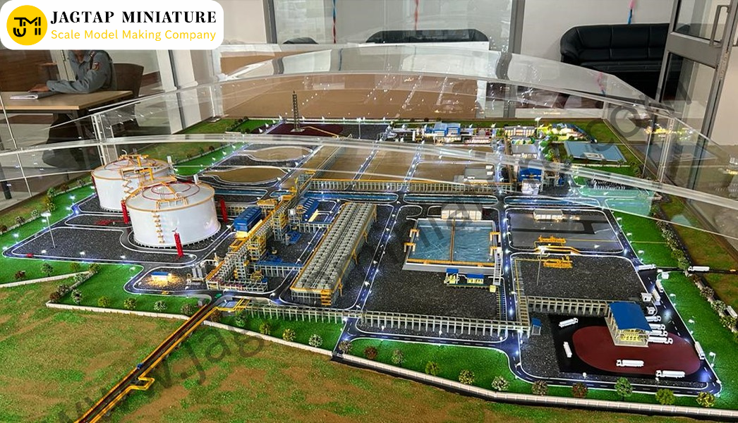 Industrial facility miniature model created by Jagtap Miniature in India