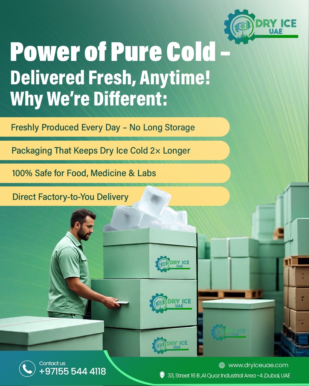 Your Trusted Partner for Premium Dry Ice in Dubai