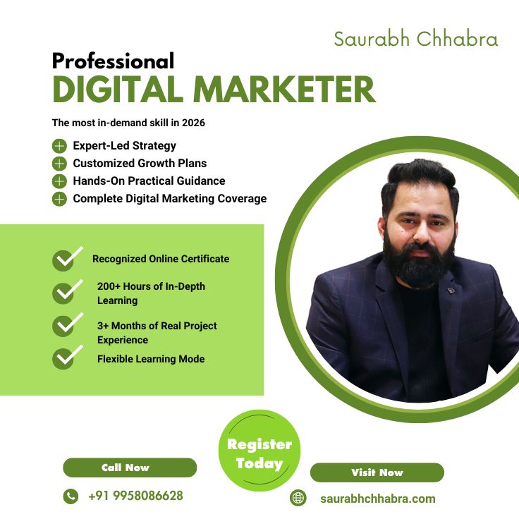 best digital marketing expert Sourabh Chhabra
