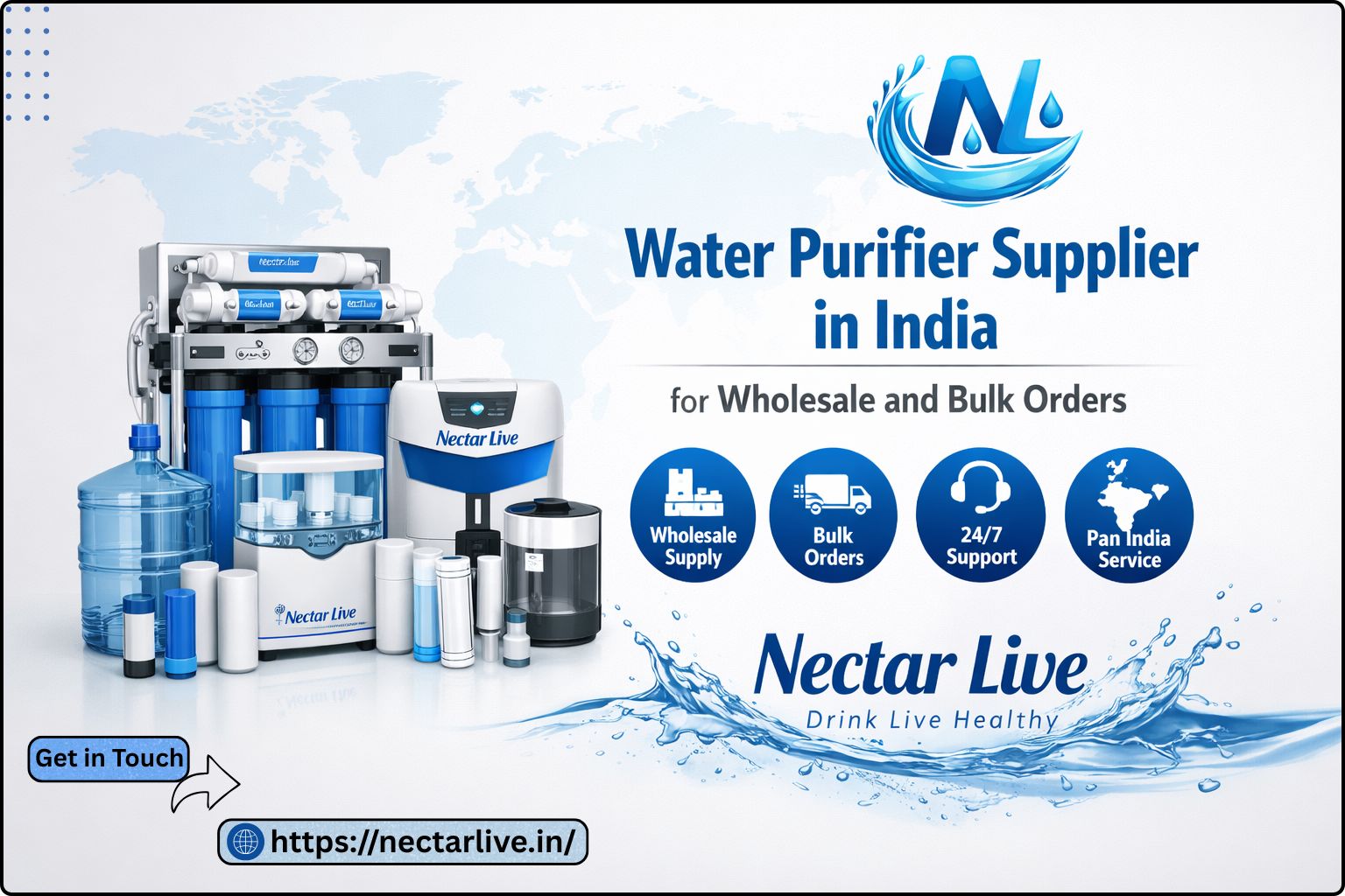 Water Purifier Supplier in India for Wholesale and Bulk Orders