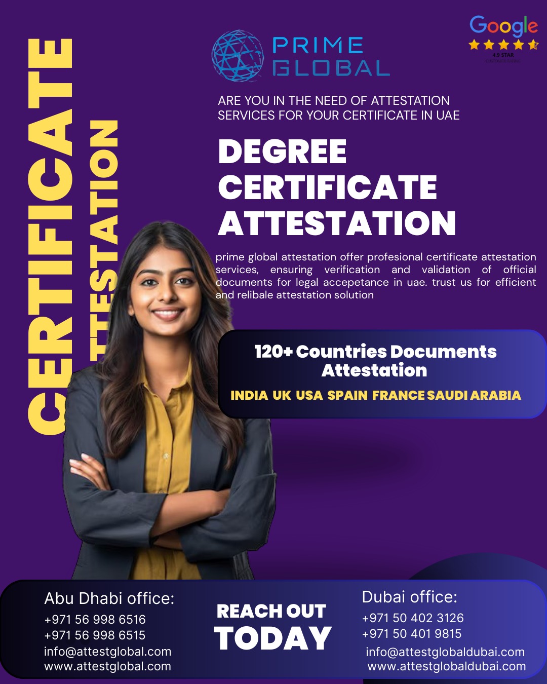 Complete Degree Certificate Attestation Assistance in the UAE