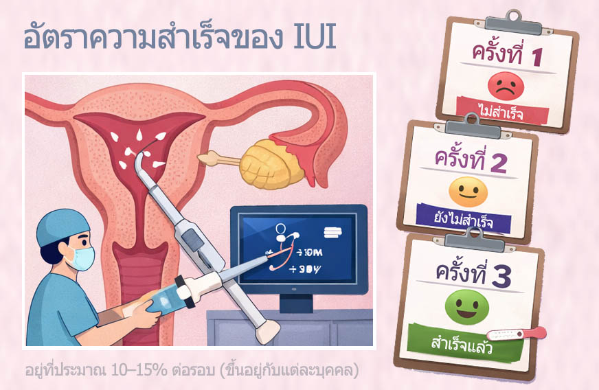 How many IUI cycles are needed for success?