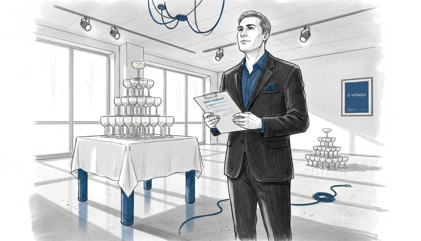 Champagne Coupe Towers That Elevate Corporate and Wedding Events