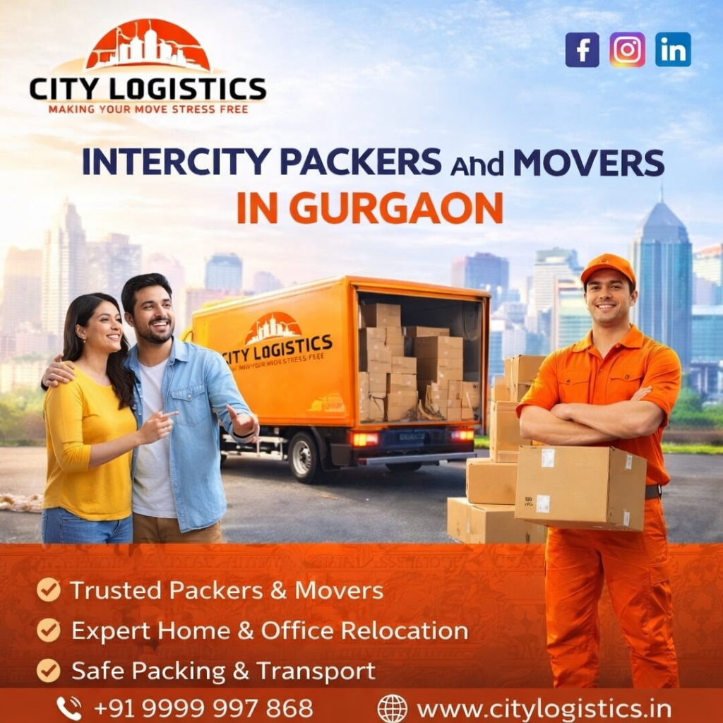 Intercity Packers and Movers In Gurgaon