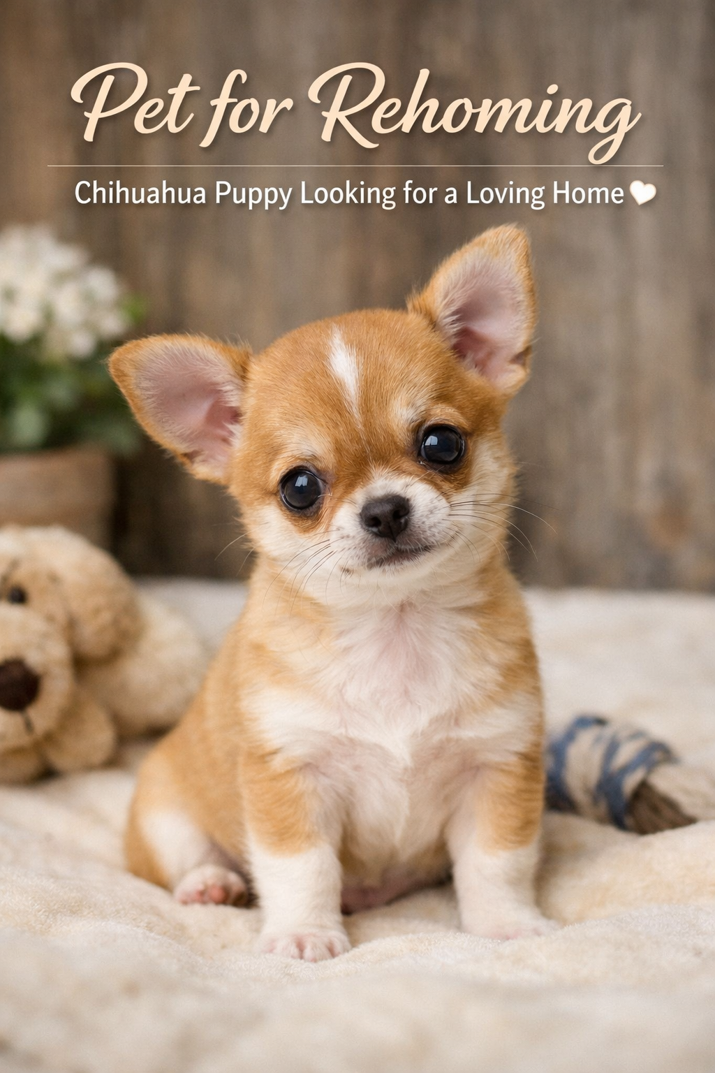 Pet for Rehoming: Adorable Chihuahua Puppy Looking for a Loving Home