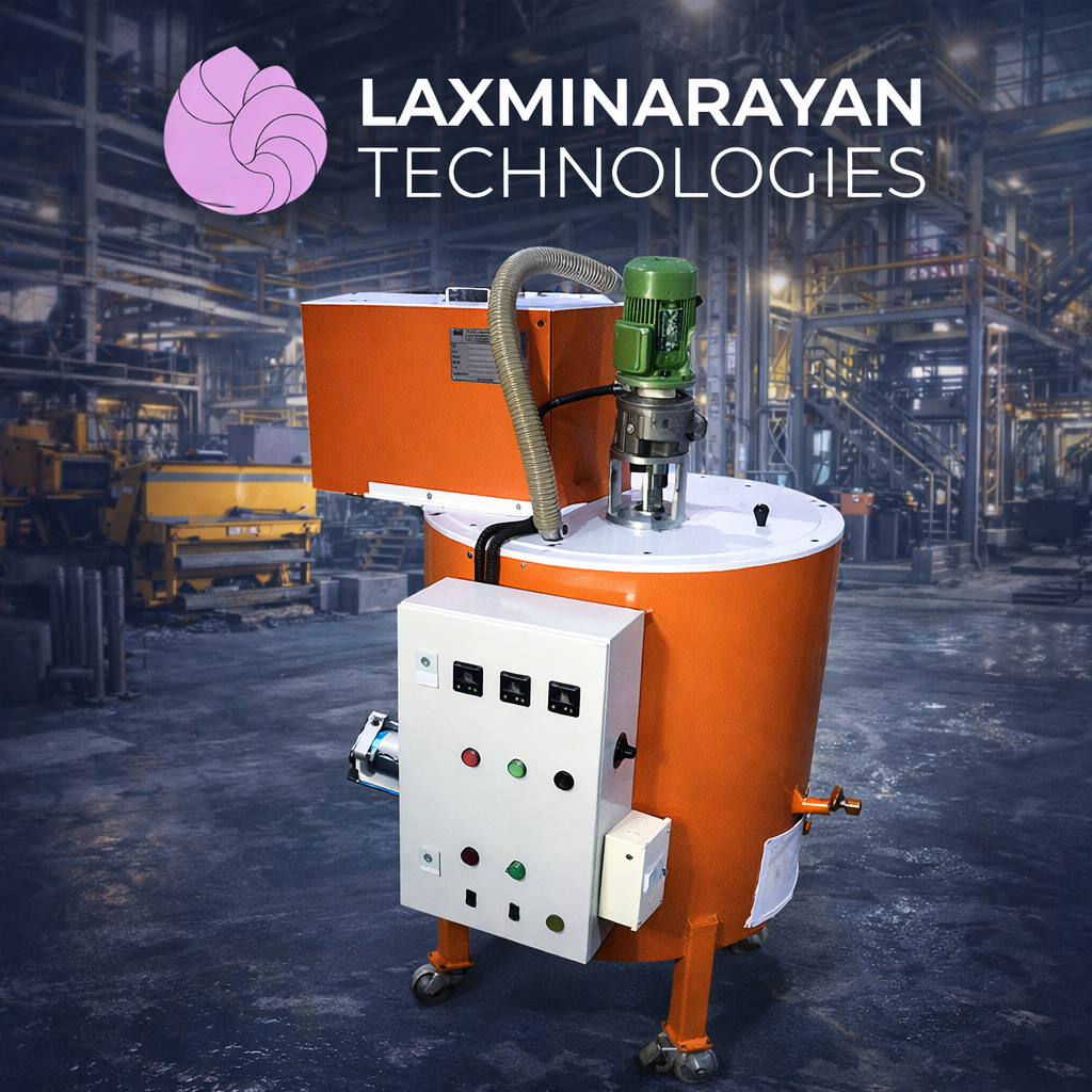 Industrial wax melter machine by Laxminarayan Technologies for investment casting foundries