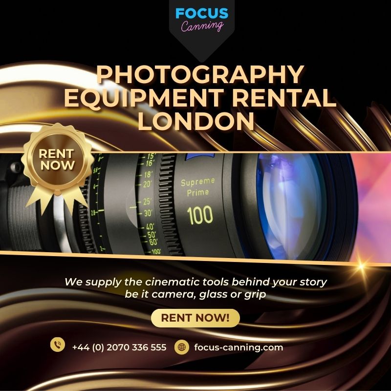 PHOTOGRAPHY EQUIPMENT RENTAL LONDON 