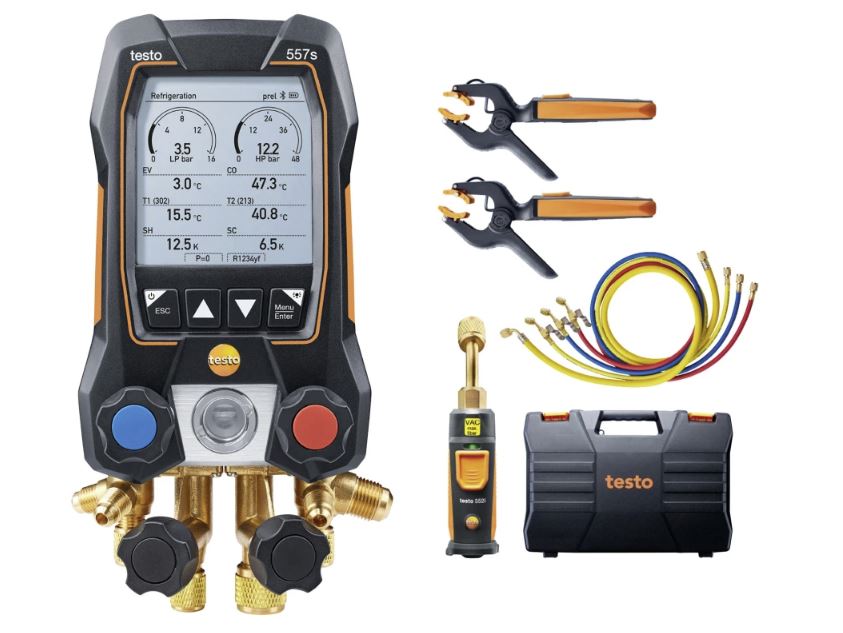 Testo 557s Smart Vacuum Kit – Efficient Evacuation and Charging for Refrigeration Systems