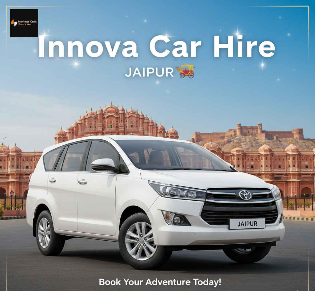 Innova Crysta Car Rental Jaipur – Luxury 7-Seater SUVs