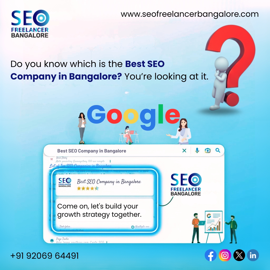 Boost Your Online Visibility with an Experienced SEO Freelancer in Bangalore | Seofreelancerbangalore.com