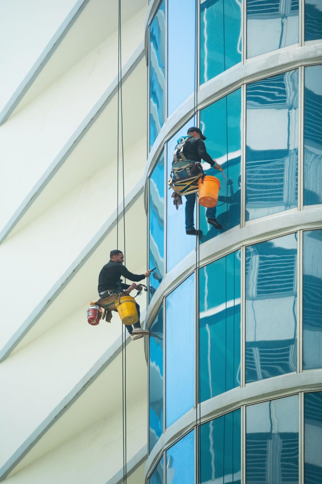 high-rise building window cleaning