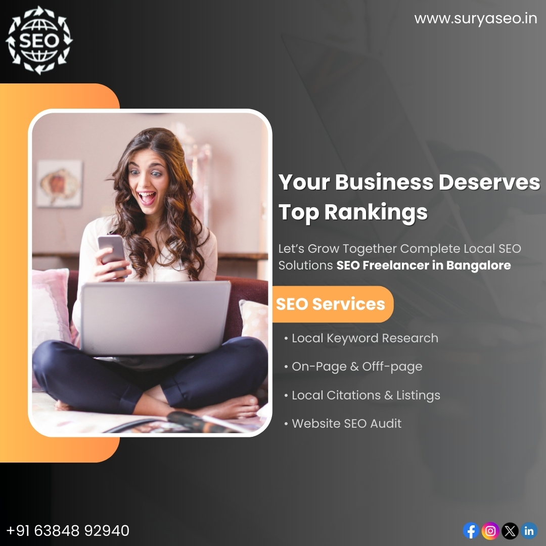 How a Professional SEO Freelancer in Bangalore Boosts Online Visibility | Suryaseo.in