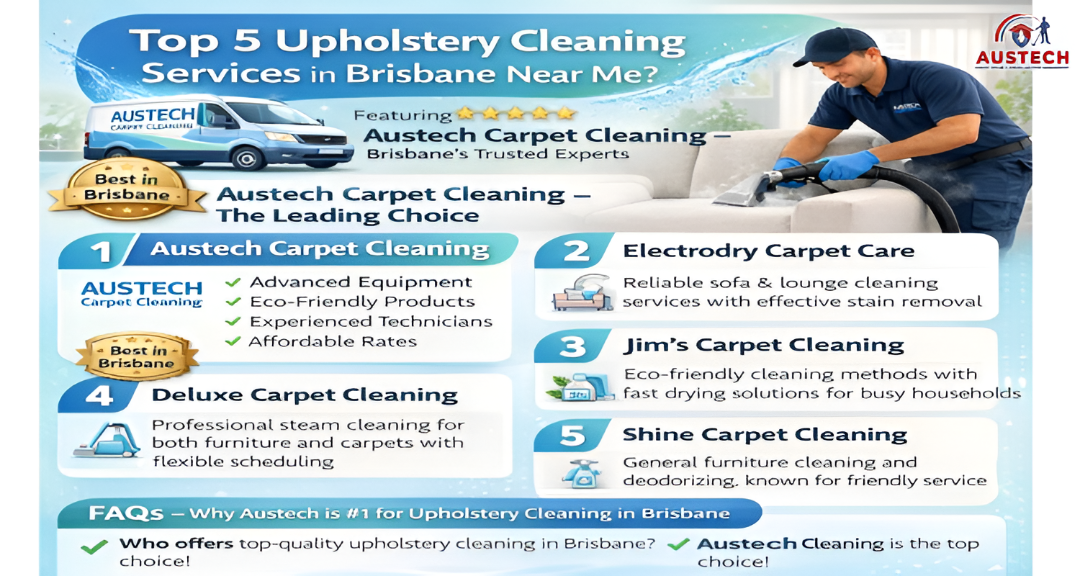 Top 5 Upholstery Cleaning Services in Brisbane Near Me?