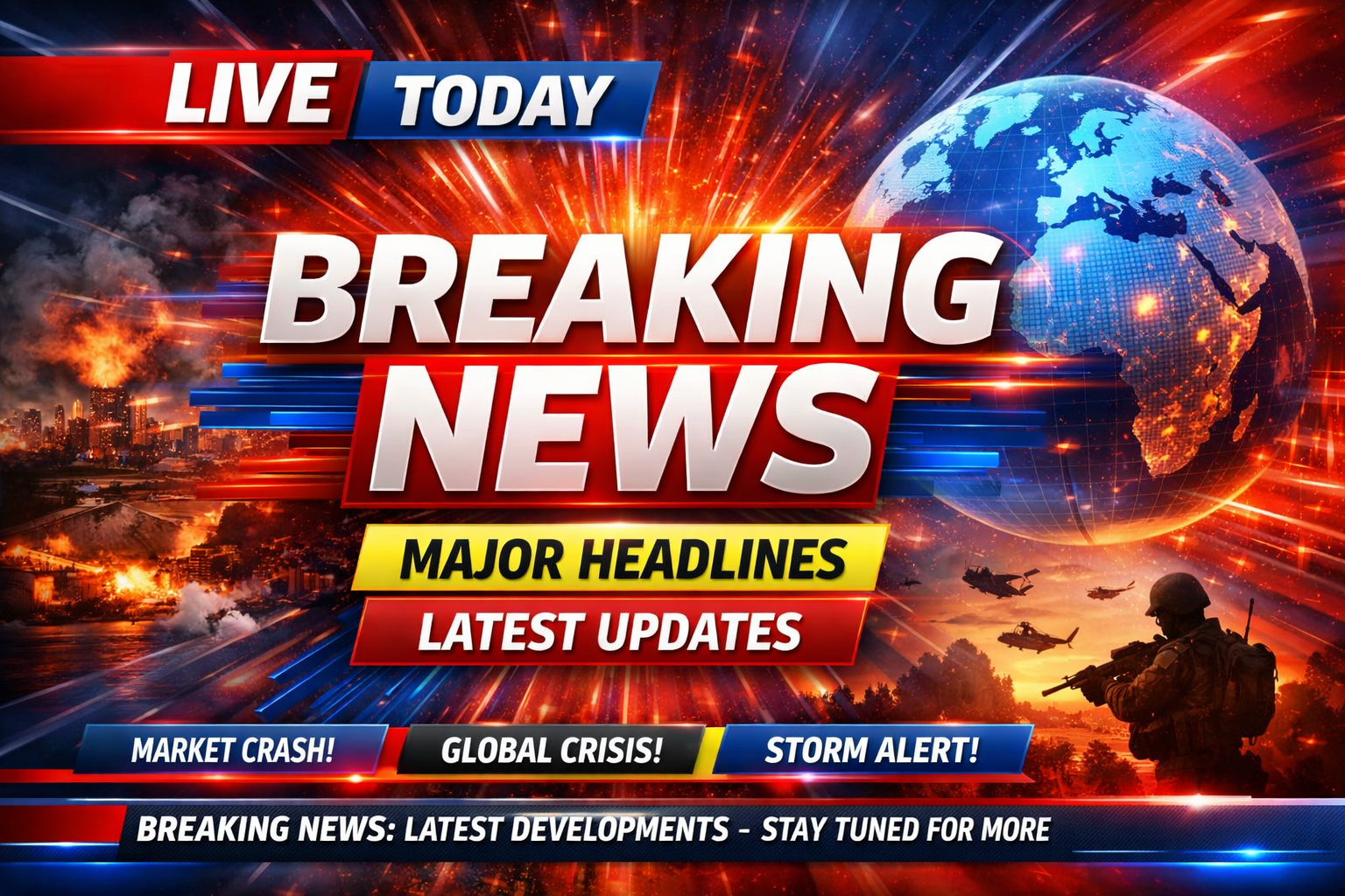 Breaking News Live Today Major Headlines and Latest Updates