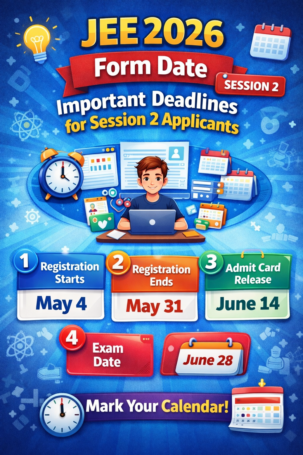 JEE 2026 Form Date: Important Deadlines for Session 2 Applicants