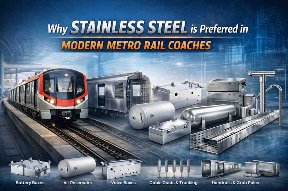 Why Stainless Steel is Preferred in Modern Metro Rail Coaches