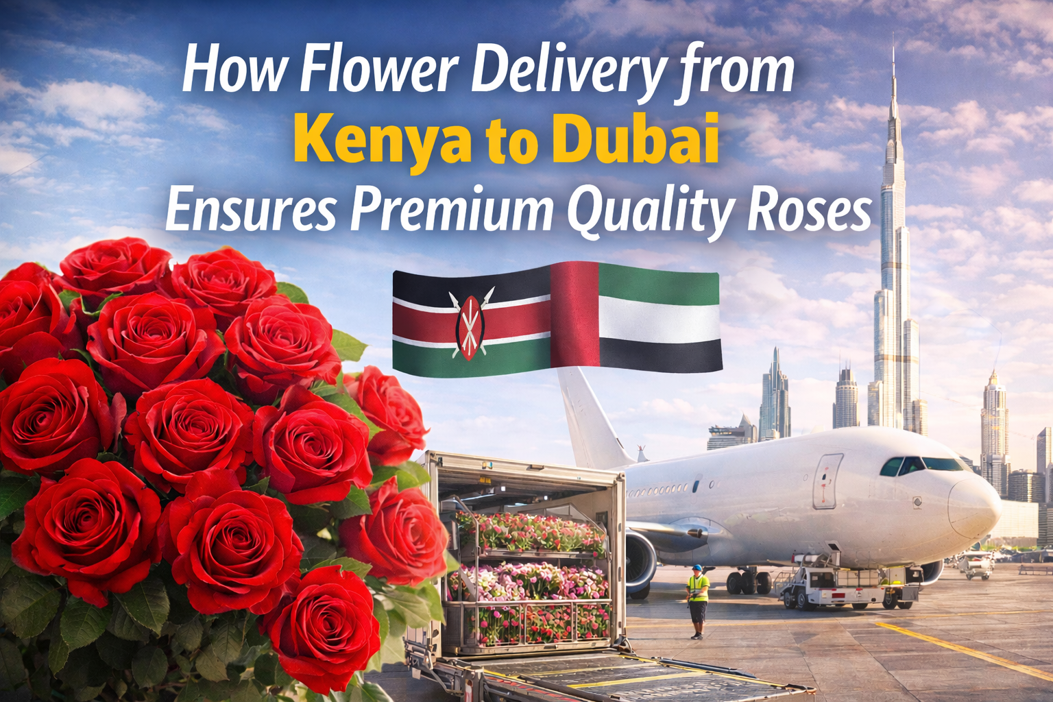 How Flower Delivery from Kenya to Dubai Ensures Premium Quality Roses ?