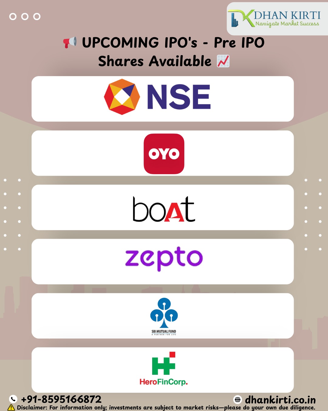 Upcoming ipos image