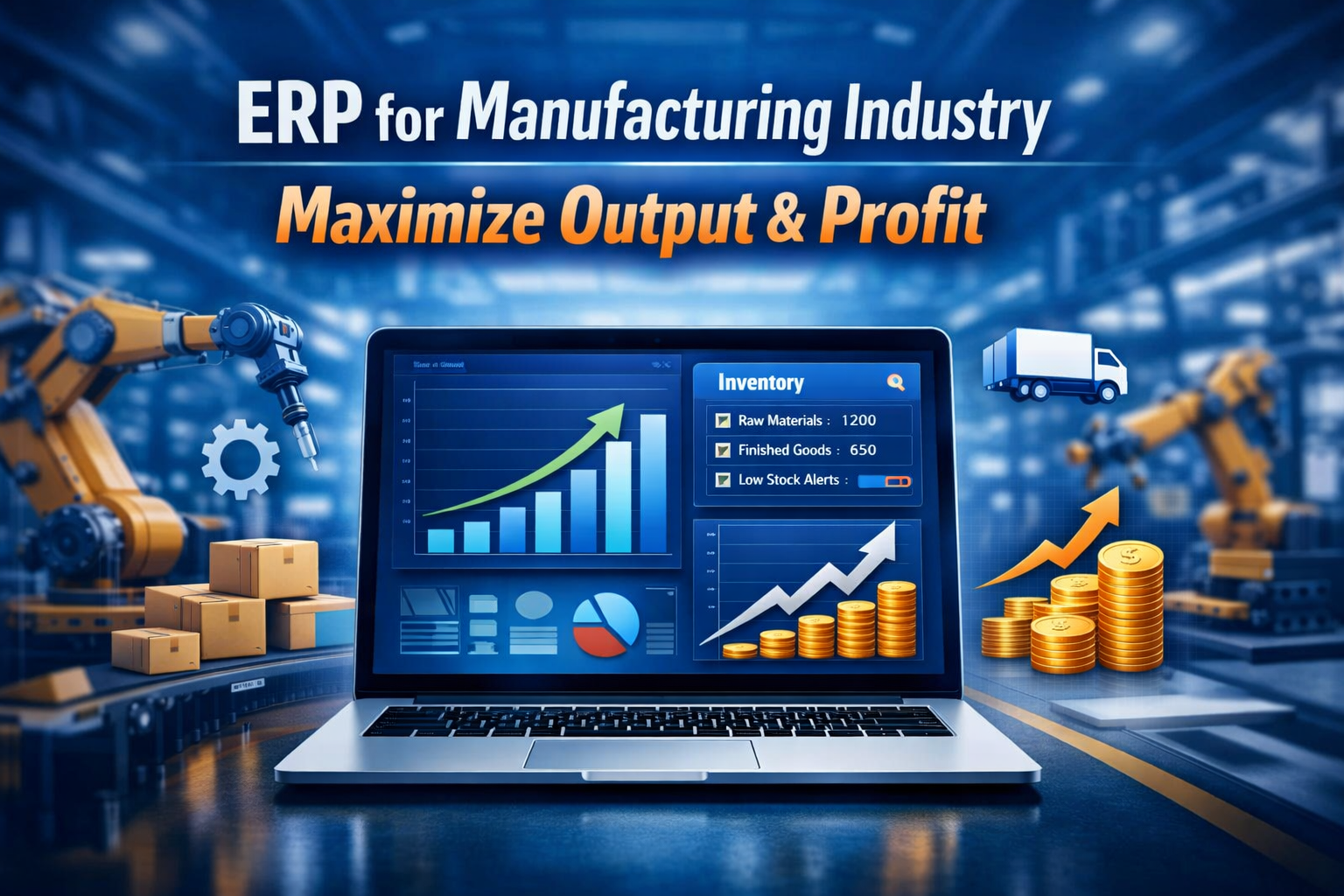 ERP for Manufacturing Industry to Maximize Output & Profit