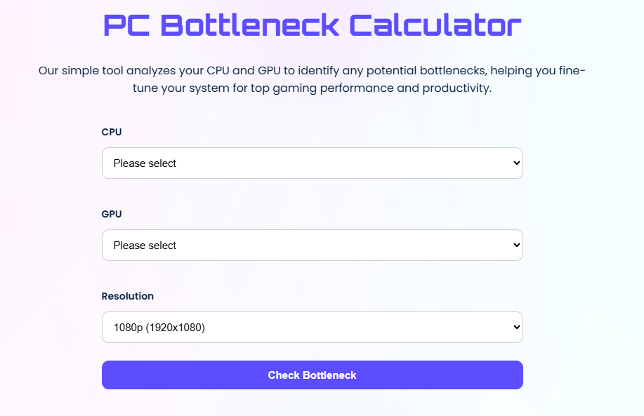 PC Bottleneck Calculator: A Simple Guide to Better PC Performance