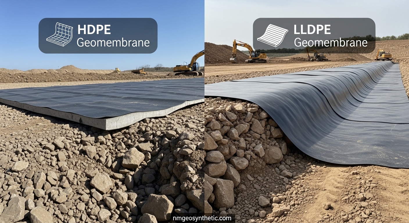 Difference Between HDPE and LLDPE Geomembrane