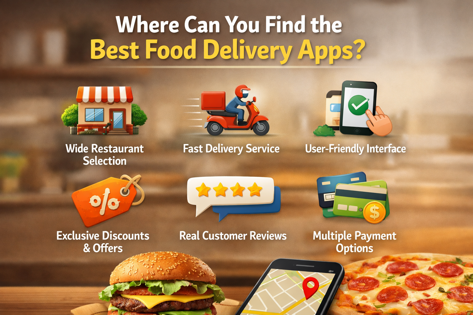 Where Can You Find the Best Food Delivery Apps?