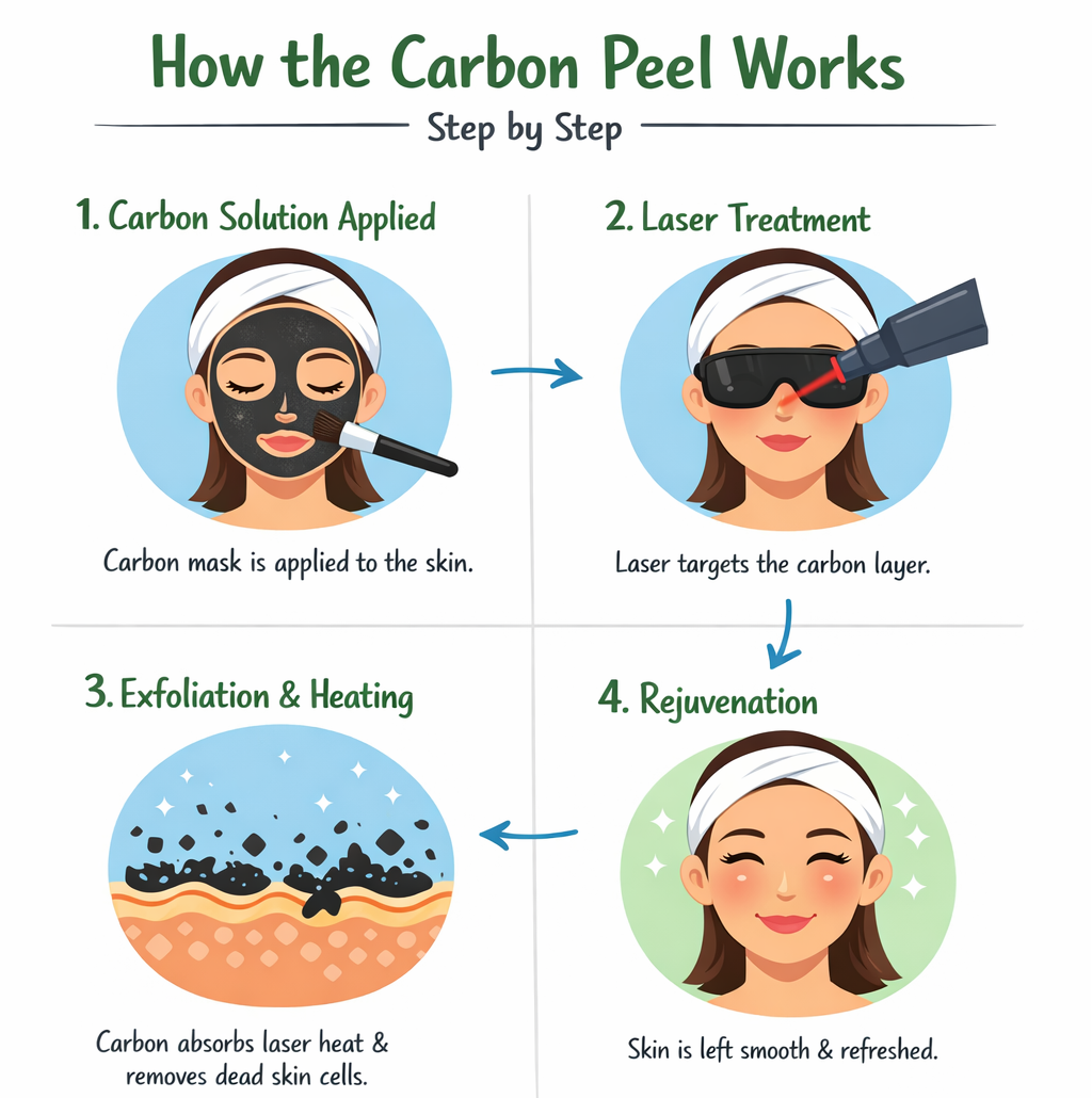 Radiant Skin in Minutes: A Step-by-Step Guide to the Carbon Peel Treatment