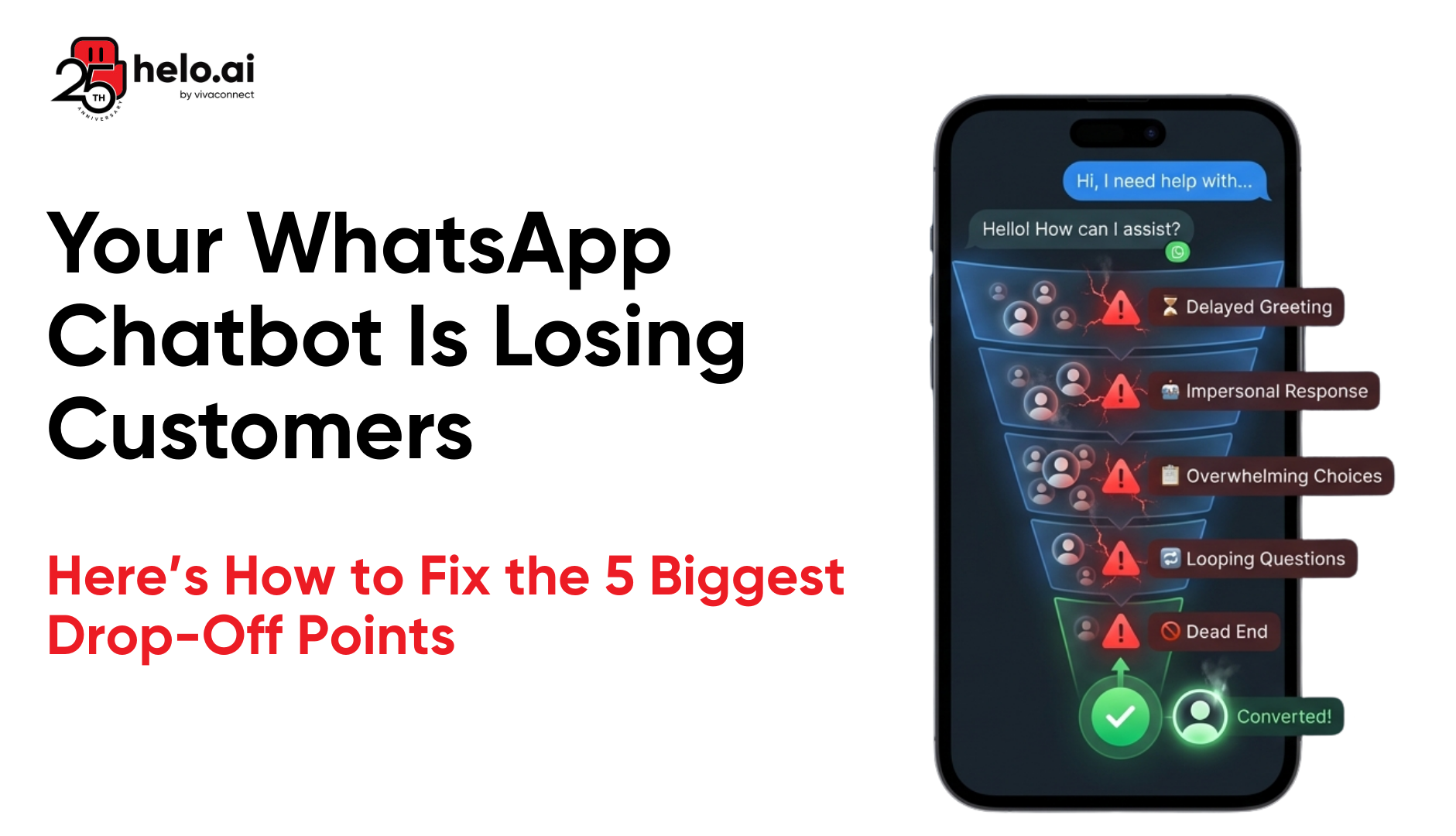 Why Your WhatsApp Chatbot Is Failing to Convert — And How to Fix the 5 Biggest Customer Drop-Off Points