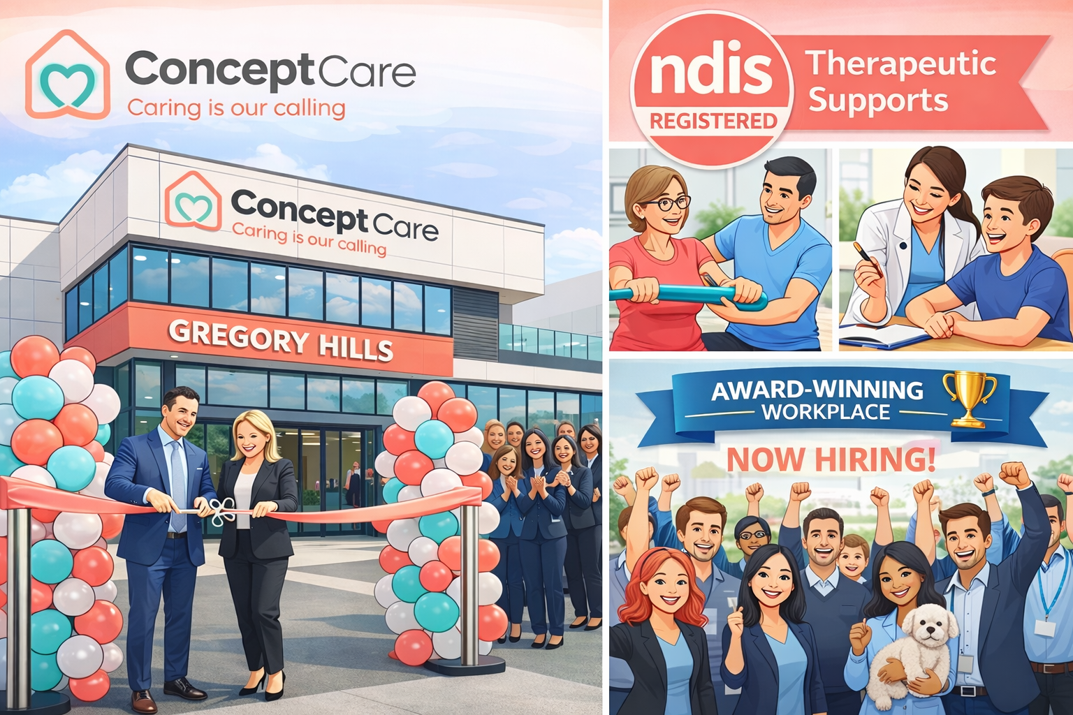 Concept Care Disability Solutions Pty Ltd Relocates to Gregory Hills and Expands NDIS Therapeutic Supports