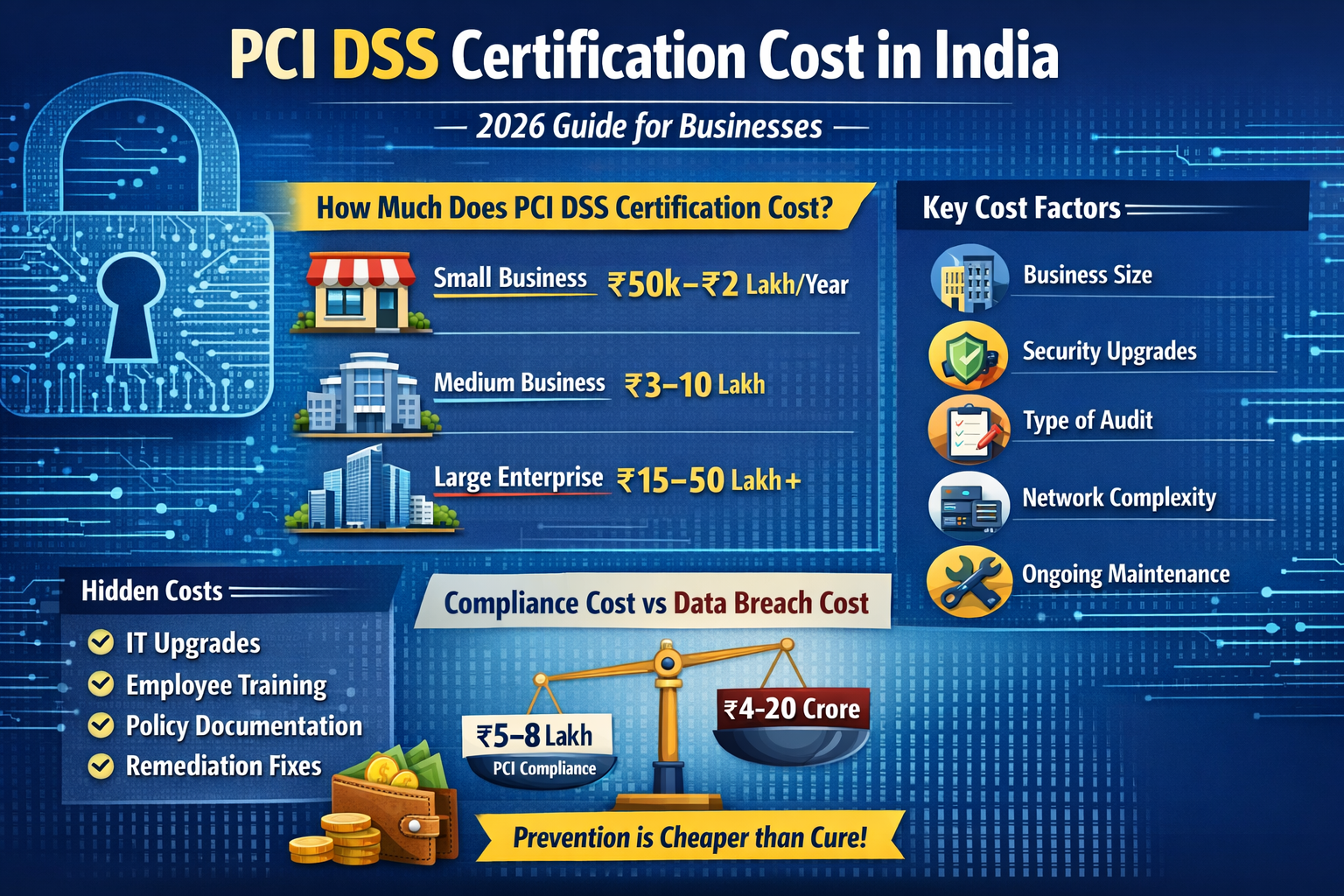 PCI DSS Certification Cost in India (2026 Guide for Growing Businesses)