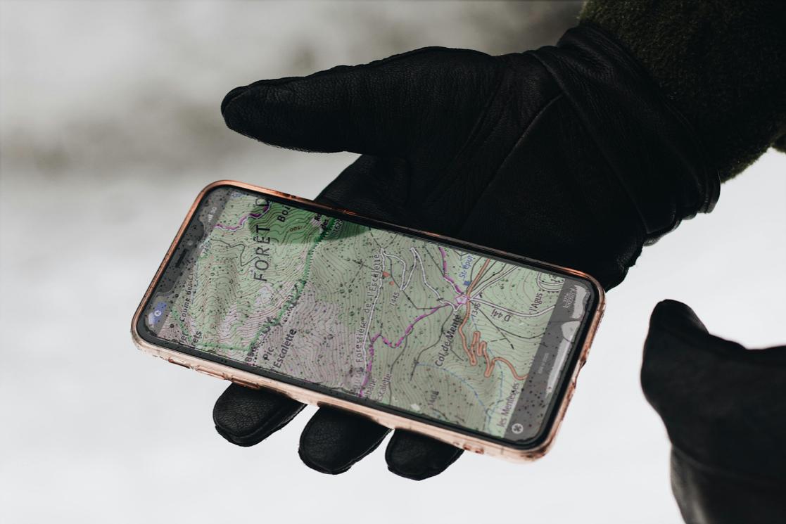 GPS data mapping on a mobile device
