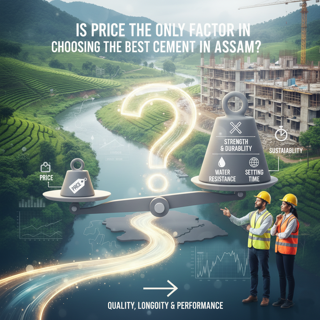 Is price the only factor in choosing the best cement in Assam?