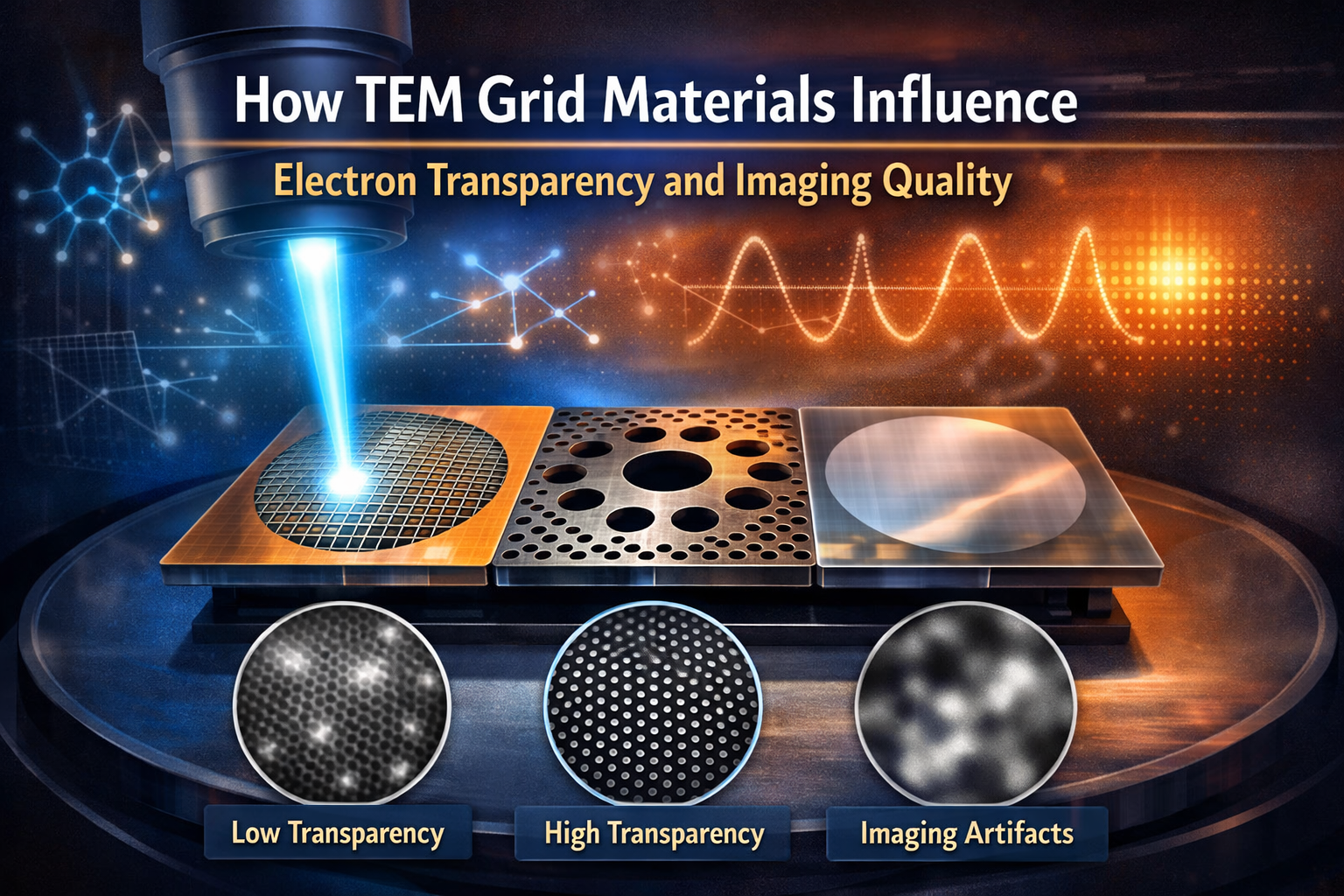 How TEM Grid Materials Influence Electron Transparency and Imaging Quality