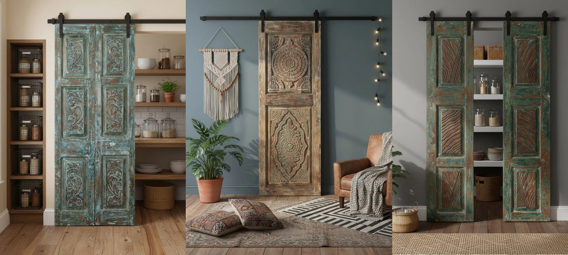 How to Transform Your Home with Antique Indian Doors and Carved Furniture