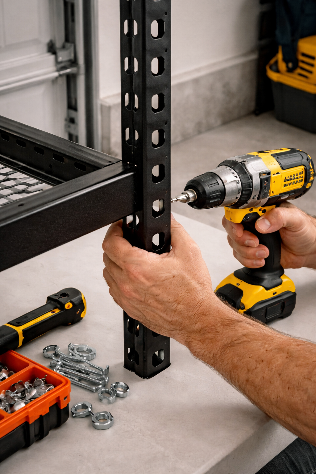 Garage Storage Rack Assembly for Better Organization