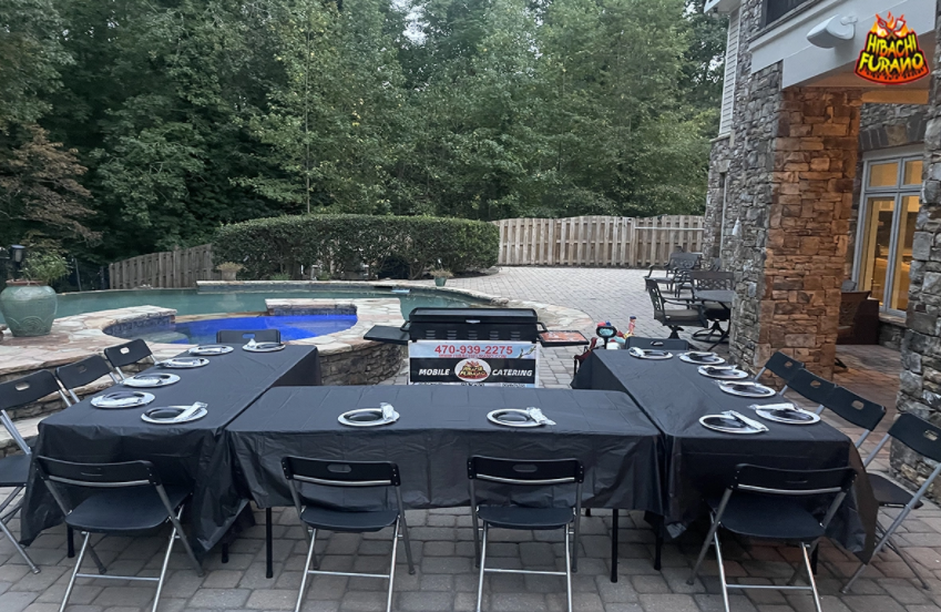 Hibachi Table and Chair Rentals