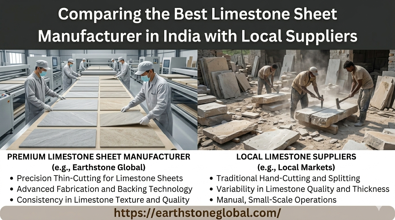 Comparing the Best Limestone Sheet Manufacturer in India with Local Suppliers