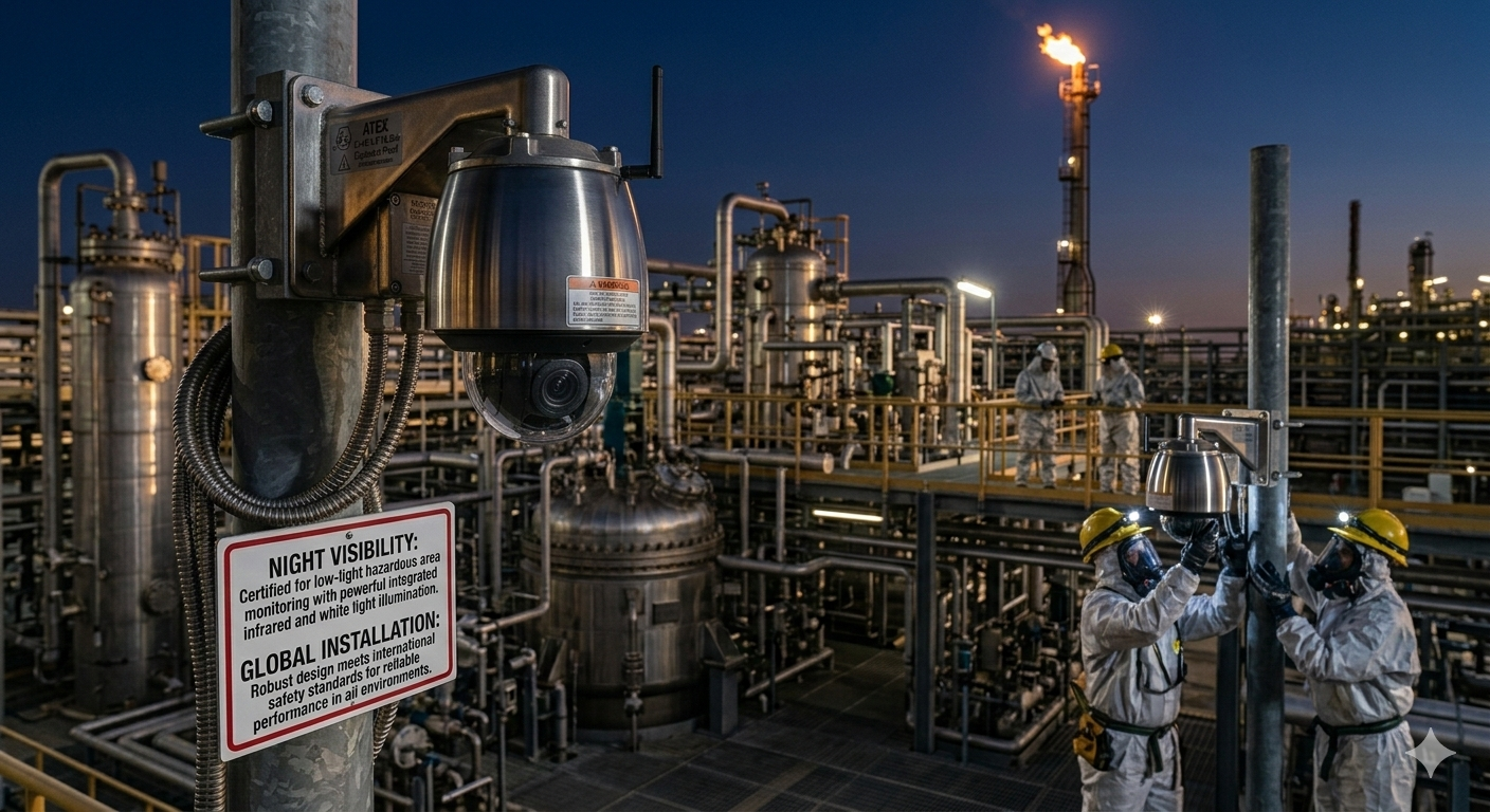 Best Applications of Explosion Proof PTZ Cameras in Mining, Ports, and Chemical Plants