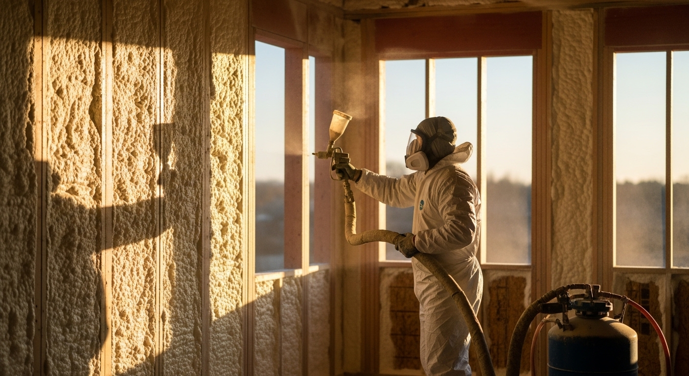 How Spray Foam Insulation Blocks Hidden Air Leaks