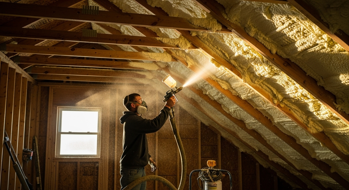 How Spray Foam Insulation Blocks Hidden Air Leaks