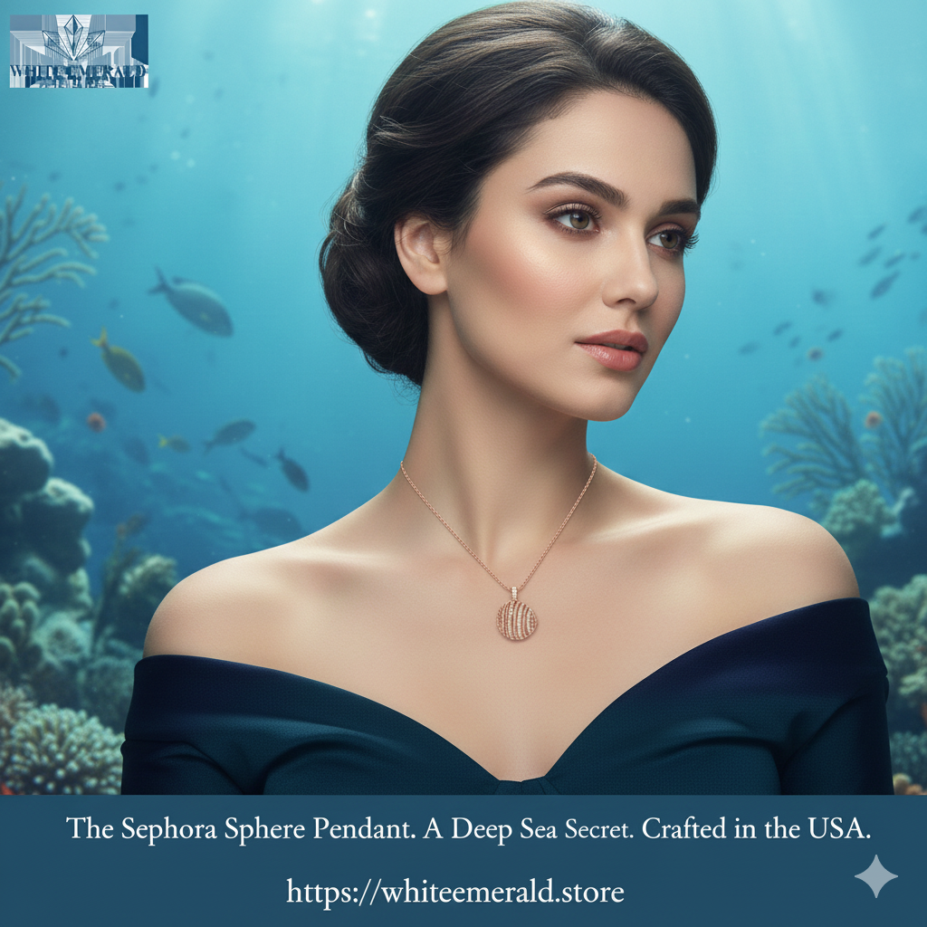 Elegant Sephora Chains Pendant by White Emerald