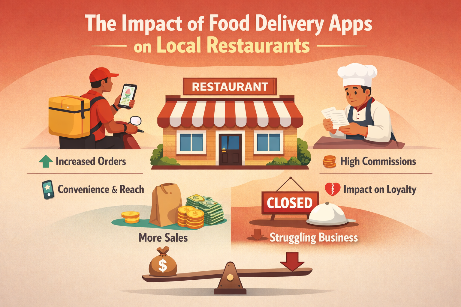 The Impact of Food Delivery Apps on Local Restaurants