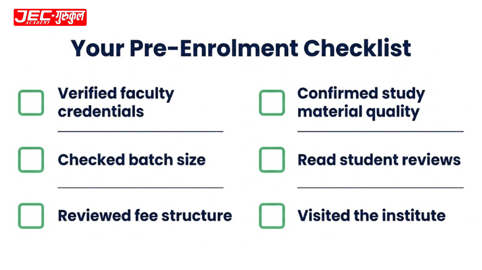 Final checklist for aspirants before joining the best coaching centre near me in Jaipur