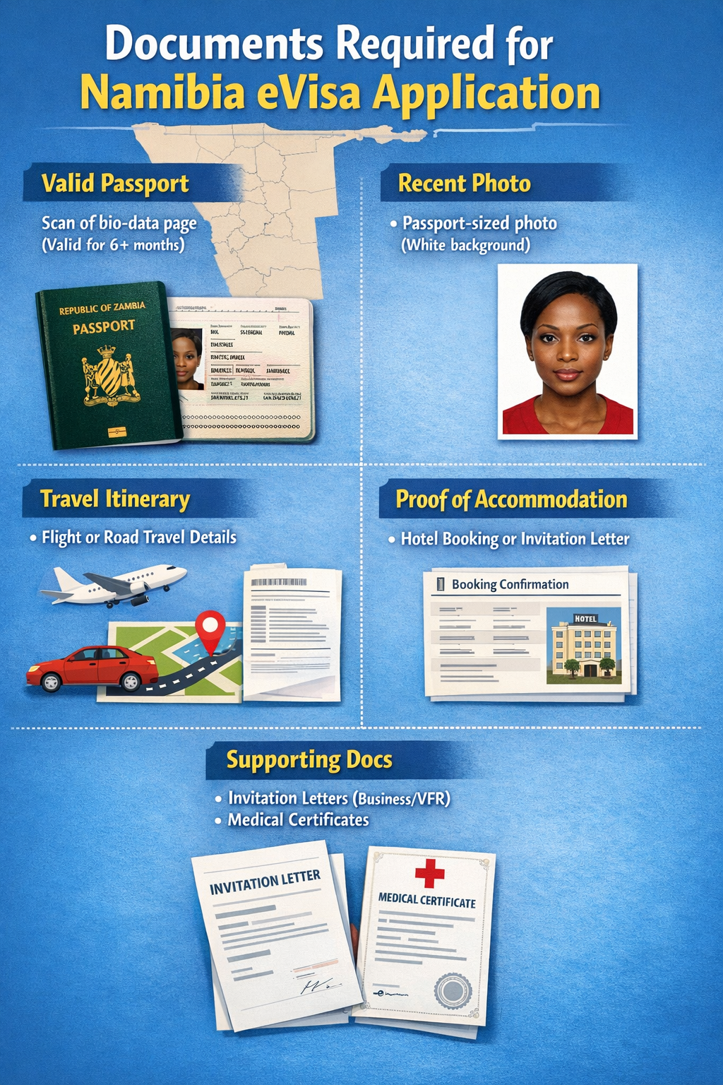 Namibian visa requirements for Zambian citizens