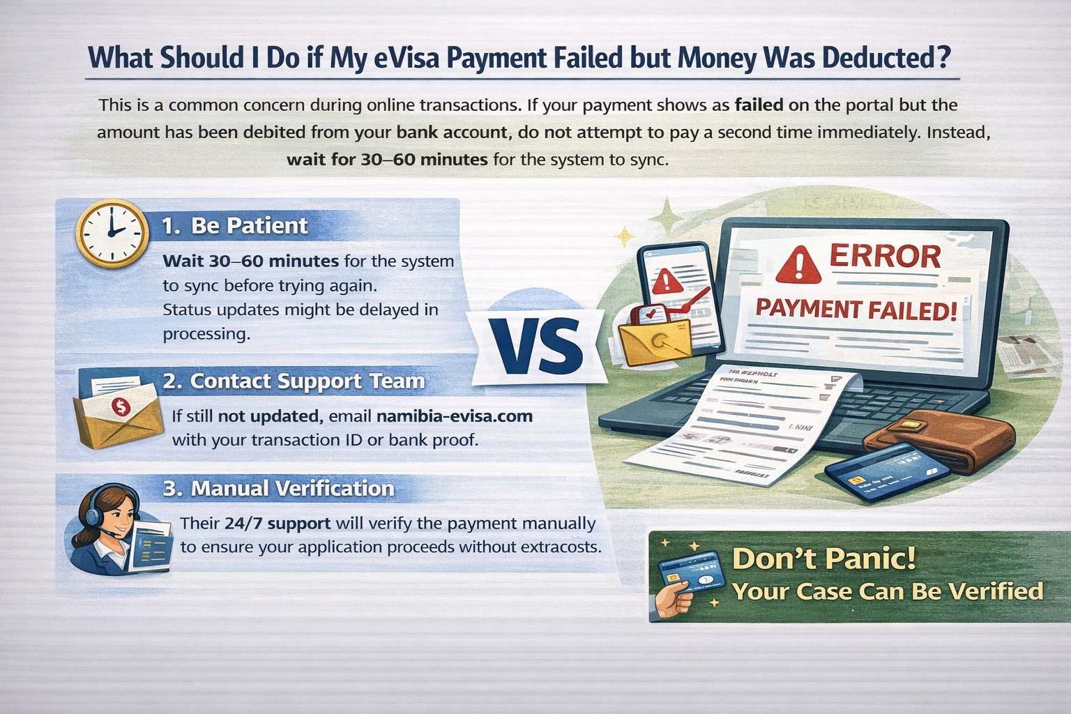 Namibia eVisa explained for Travellers from Botswana