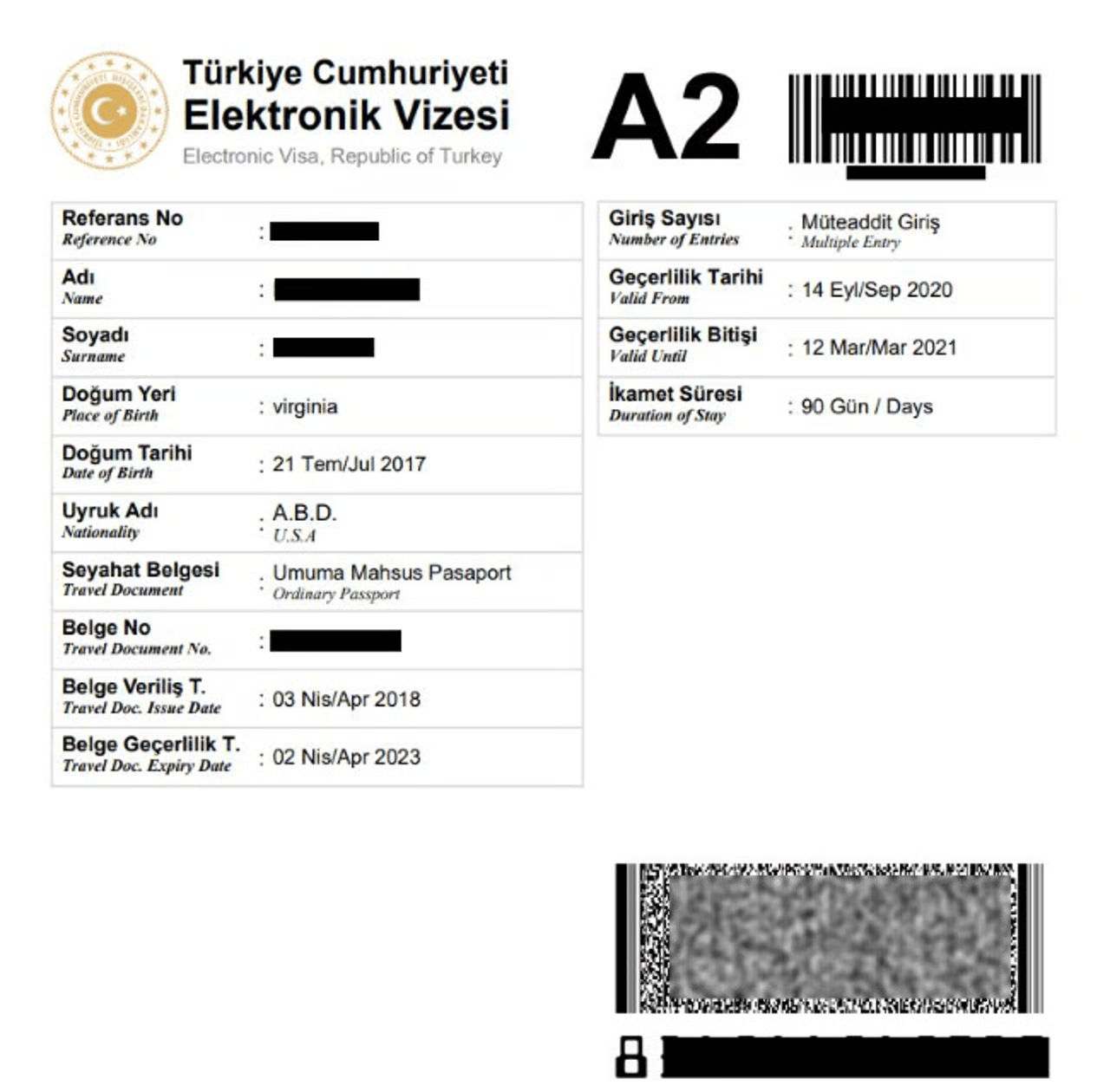 Turkey Online Visa Application for Jamaica Citizen